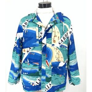 Bluesteel Young Community Lightweight Beach Riviera Men's Hooded Jacket Size L